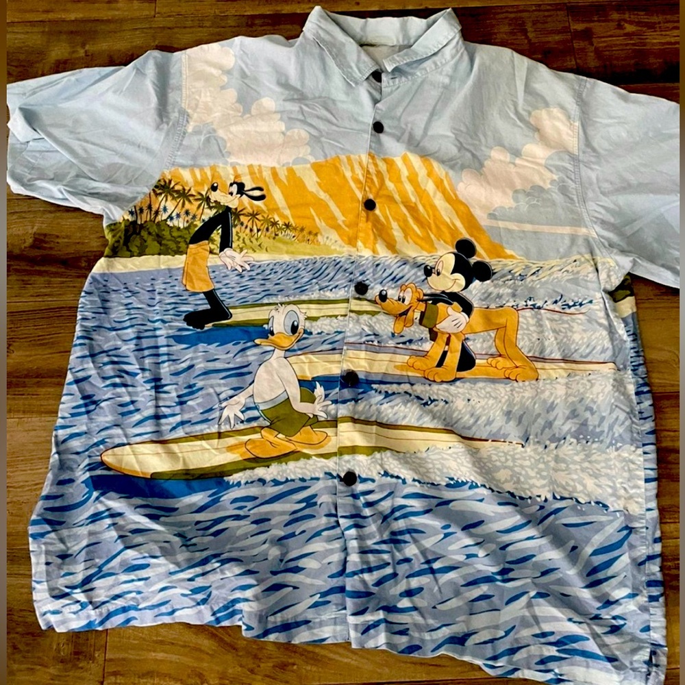 VTG DISNEYLAND RESORTS HANG LOOSE TROPICAL SURFER MENS